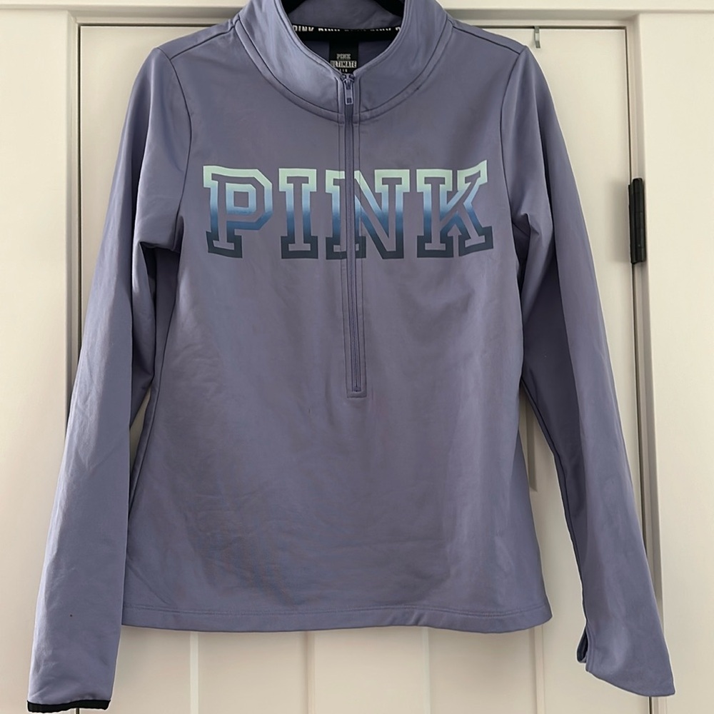 PINK half zip sweatshirt